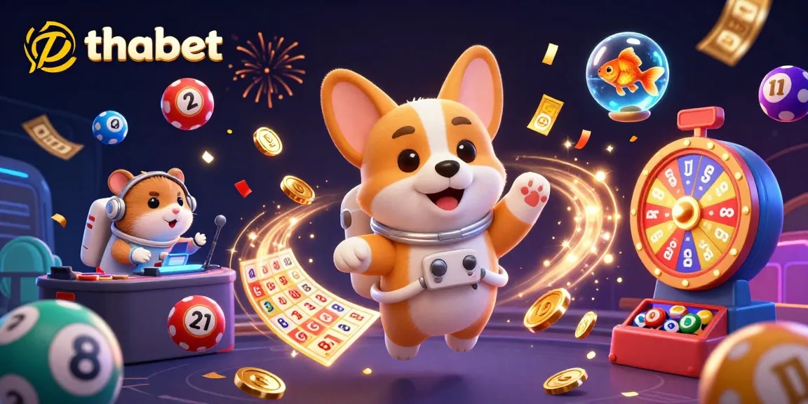 Experience excitement with thabet as a corgi astronaut explores a vibrant casino environment!
