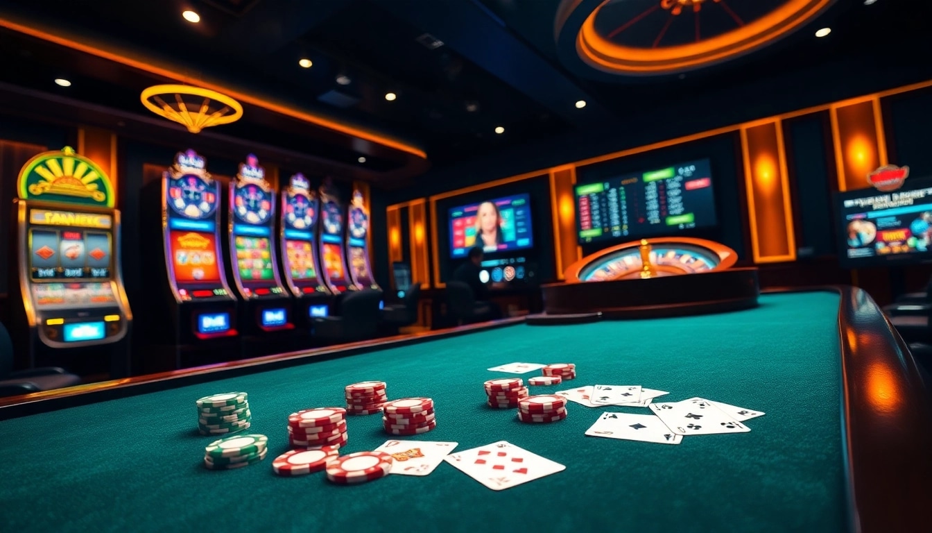 Engaging scene at https://789win.associates/ with poker chips, roulette wheel, and exciting online games.