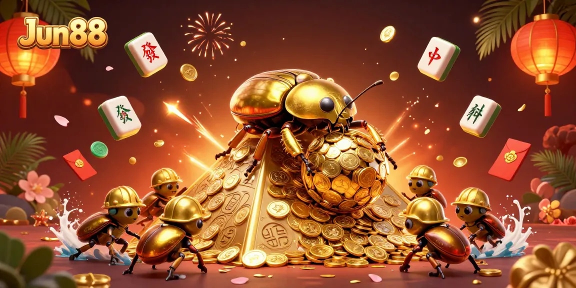 Engage with Jun88's dynamic casino world featuring unique characters and vibrant symbols.