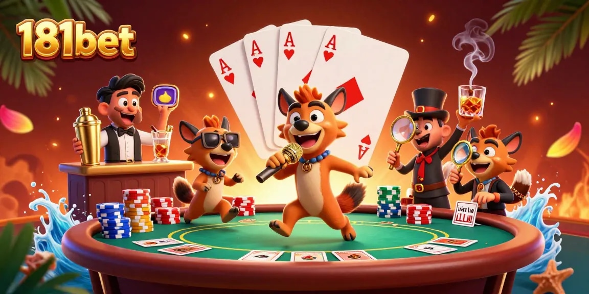 Experience thrilling gaming at 181bet with captivating characters and vibrant casino action.