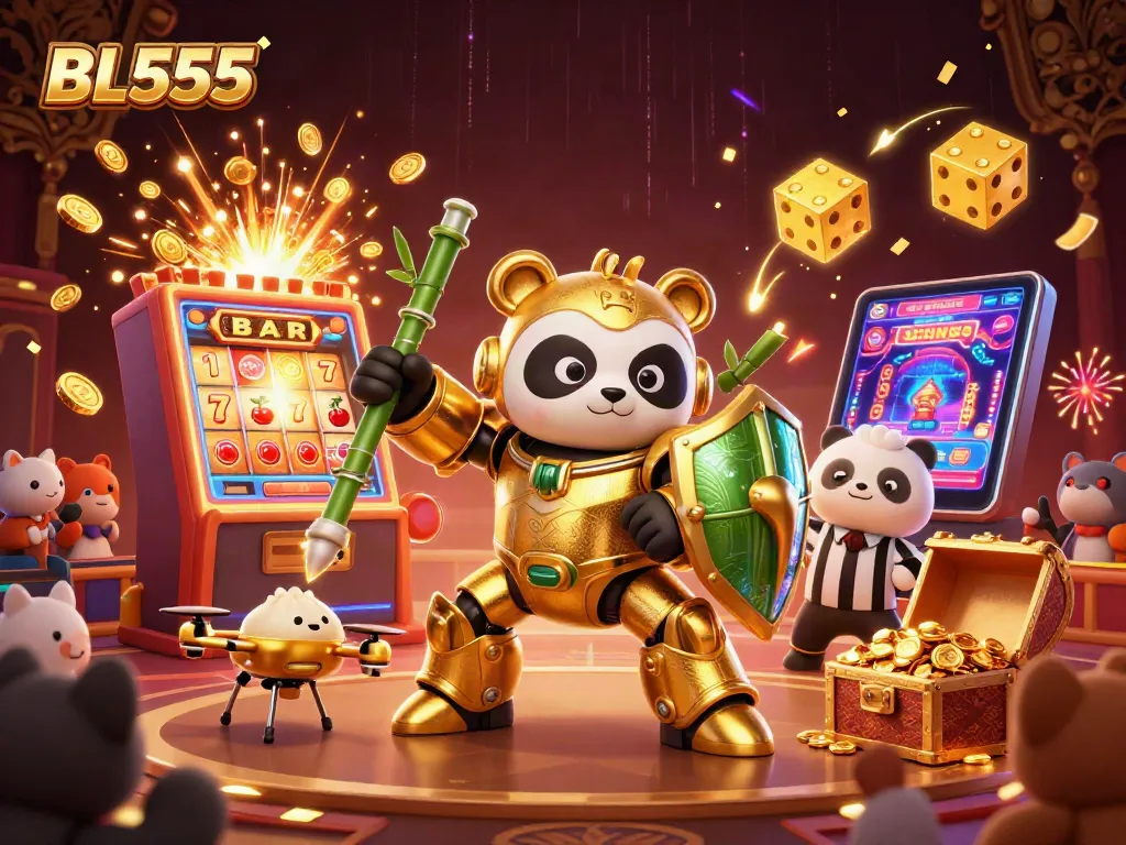 Blast jackpots with BL555 in an electrifying 3D casino showdown!
