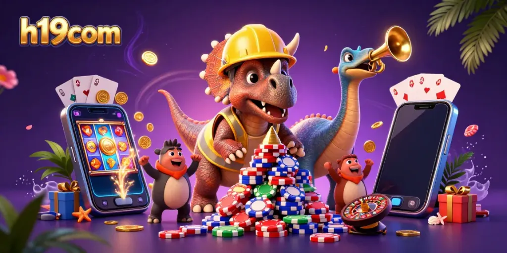 Engage in thrilling action at h19com with colorful slot games and vibrant casino atmosphere.