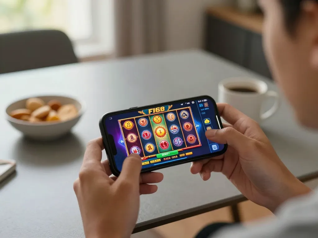 Engage in thrilling gameplay by tải F168 casino app on your smartphone, enjoying exciting slot games at home.
