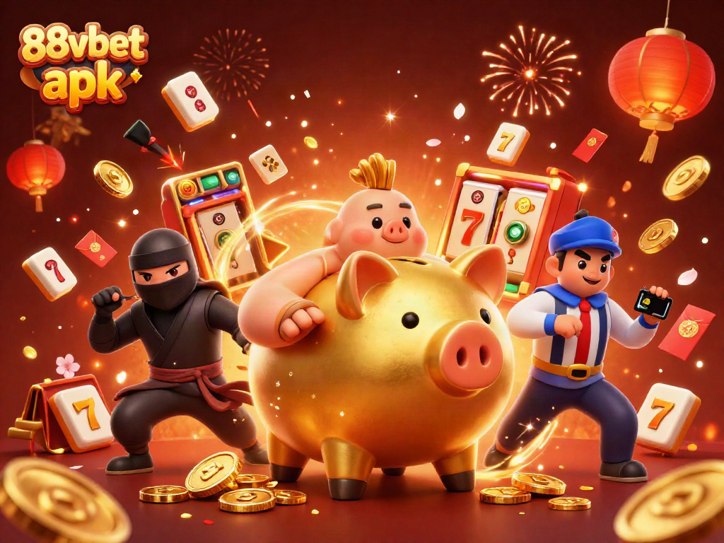 Experience thrilling gameplay with 88vbet apk, showcasing exciting slot elements and dynamic characters.