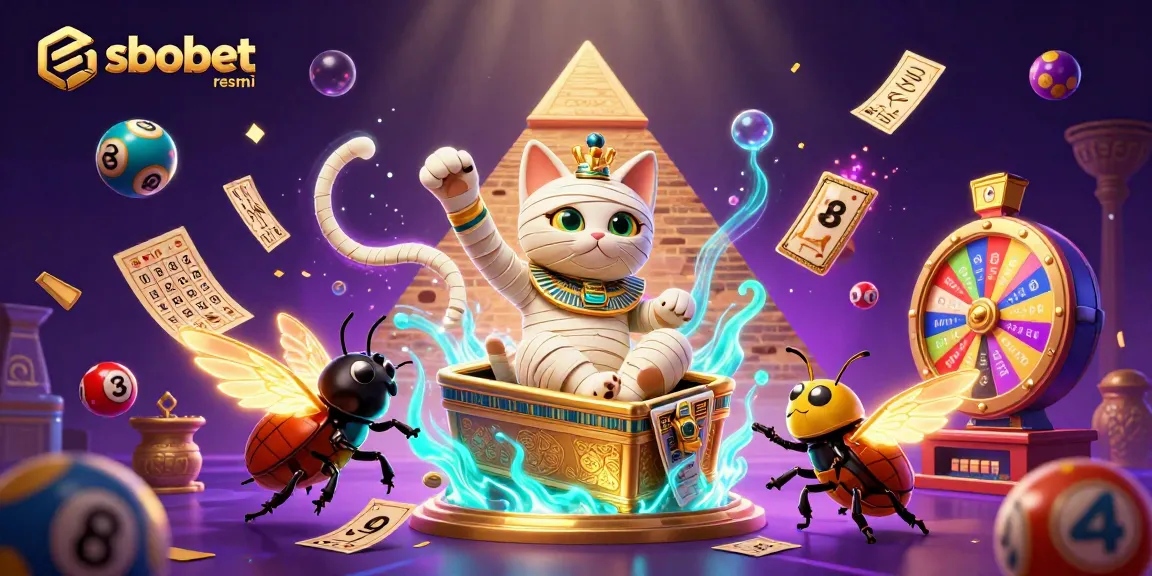 Experience thrilling gaming with sbobet resmi in this 3D illustration featuring dynamic casino elements.