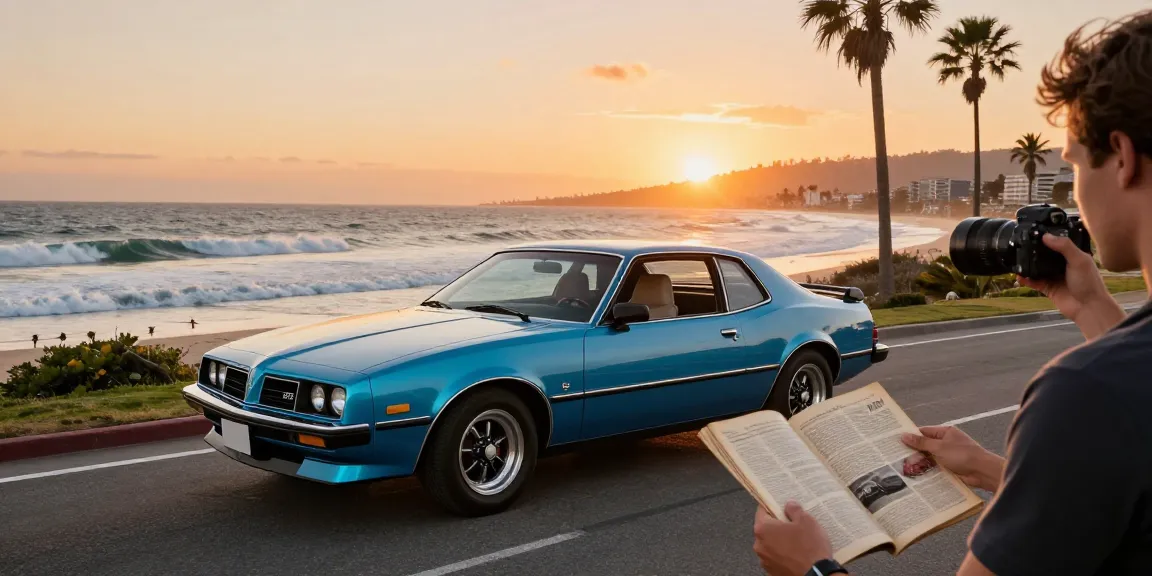 1988 Holden HSV SV88 parked on coastal road with sunset, capturing classic automotive charm and nostalgia.