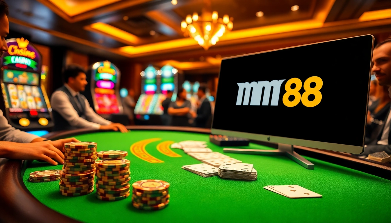 Experience high-stakes gaming at https://mm88.osaka/ with blackjack and vibrant slot machines enhancing the thrill.