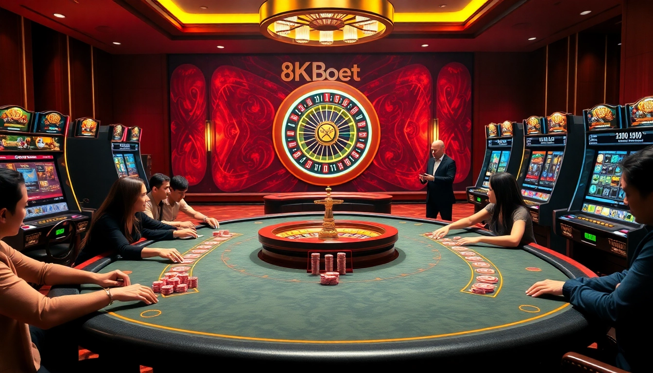 Experience the thrill of 8KBET with vibrant casino games and engaging online interfaces.