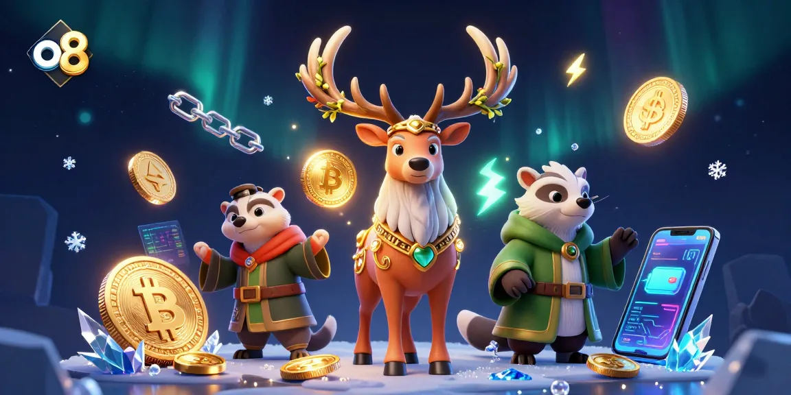 Engage with the thrilling games at o8, featuring whimsical characters and vibrant casino elements.