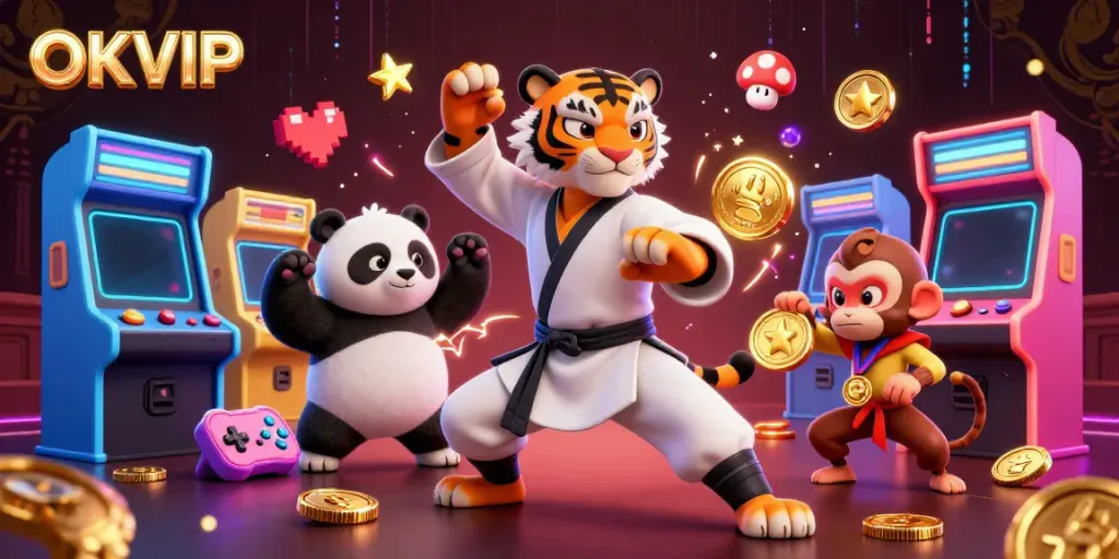 Experience thrilling gameplay at OKVIP with engaging characters in a vibrant casino atmosphere.