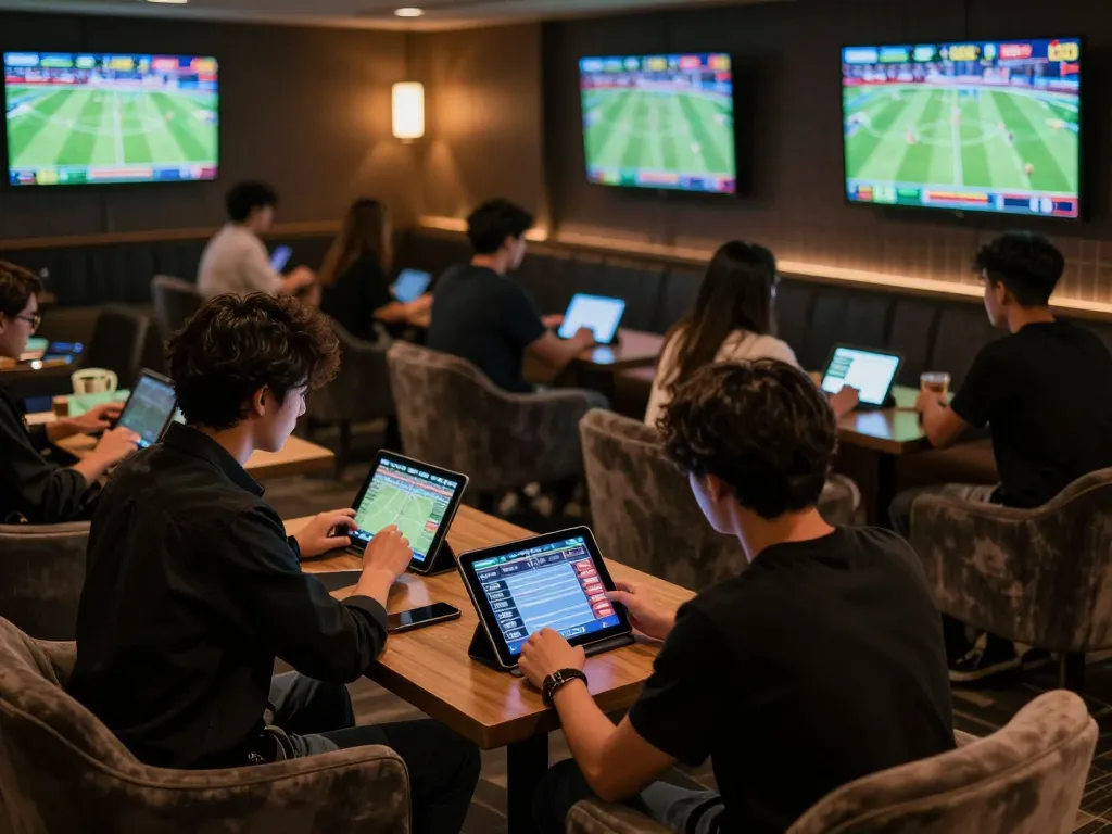 Engaging in iwin sports betting strategies while analyzing live odds on screens