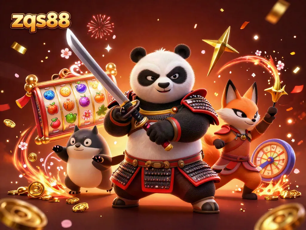 Engage with exclusive zqs88 slots adventure featuring dynamic characters and celebratory elements.