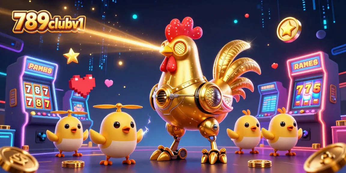Experience the excitement of 789clubv1 with thrilling casino games in a vibrant 3D illustration.