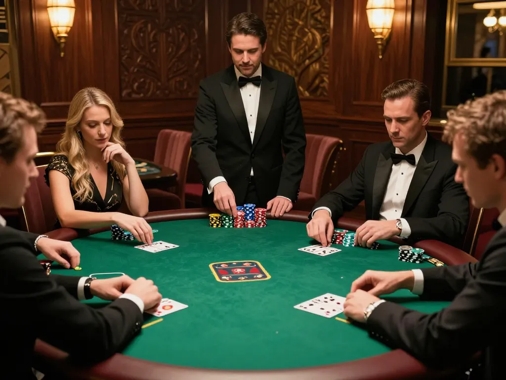 Engaged players at nhà cái BL555's poker table, showcasing vibrant game excitement
