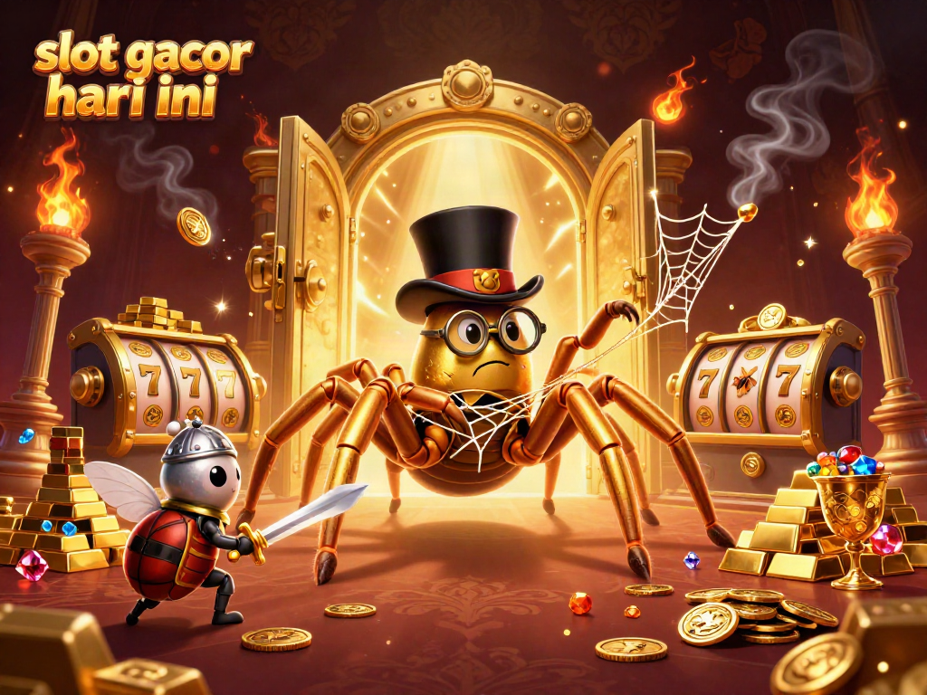 Engage with the thrilling atmosphere of slot gacor hari ini as characters embark on an adventure in a lively casino.