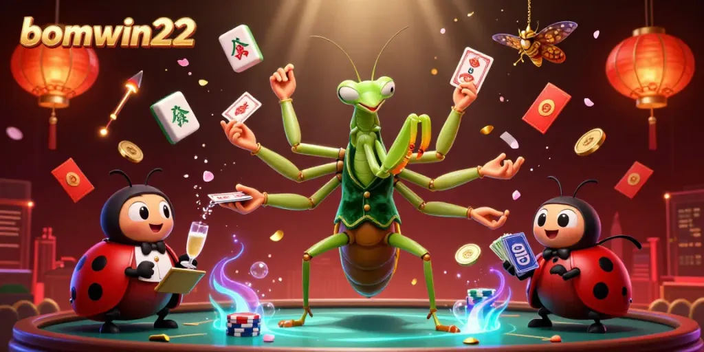 Engage with bomwin22's thrilling gaming atmosphere full of vibrant characters and dynamic elements.