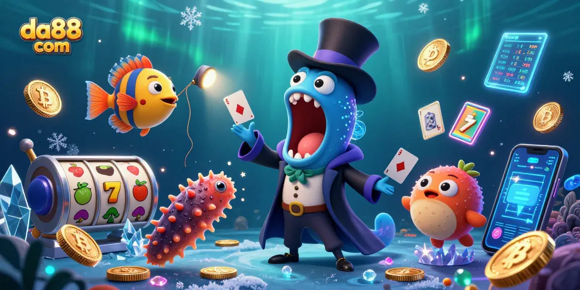 Engage with da88 com while witnessing a magical casino scene of vibrant card tricks.
