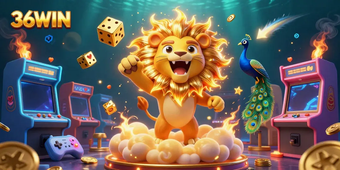 Experience thrilling wins at 36WIN Casino with vibrant gaming elements and dynamic characters!