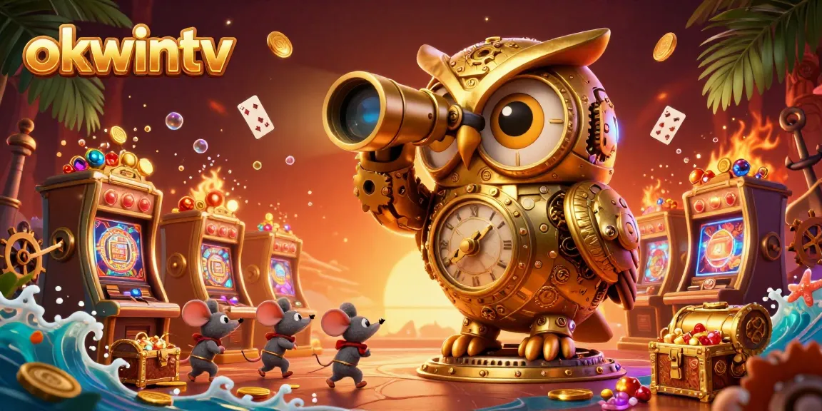 Experience dynamic sports betting action at OKWINTV with lively characters and engaging casino elements.